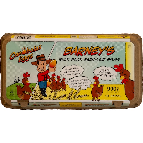 Canobolas 18 Barneys Barn Large Eggs 900g