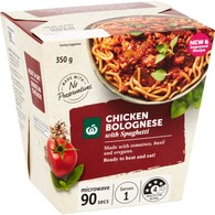 Woolworths Chicken Bolognese Spaghetti