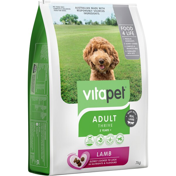 Vitapet Adult Dry Dog Food Lamb 2 Years+ 7kg