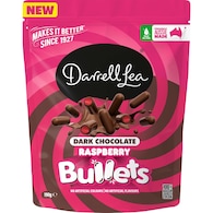 Darrell Lea Raspberry Bullets Dark Chocolate