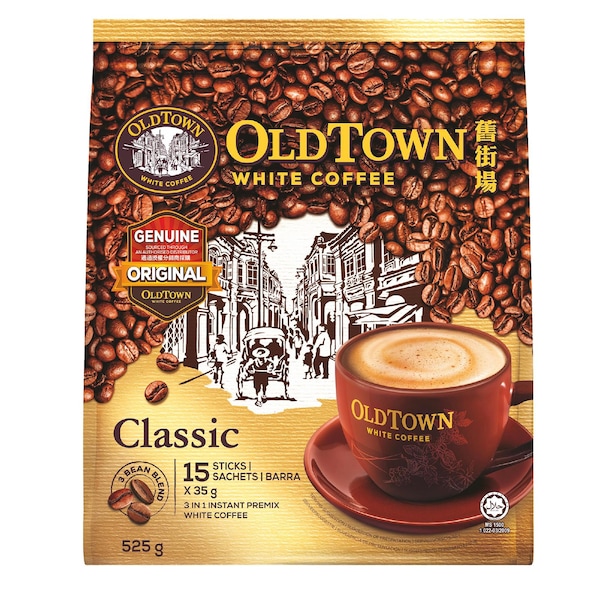 Old Town 3 In 1 Instant White Coffee Classic 525g