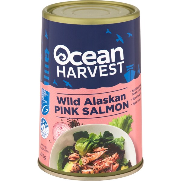 Ocean Harvest Wild Alaskan Pink Salmon 415g