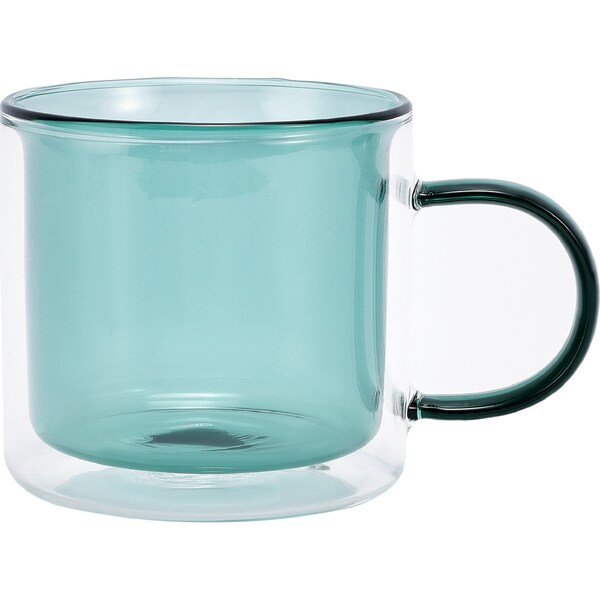Inspire Double Wall Glass Mug Assorted each