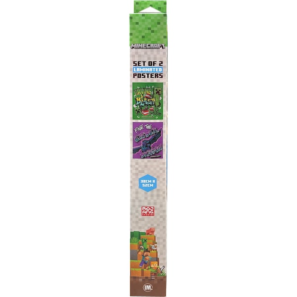 Minecraft Set Of 2 Laminated Posters Ender Dragon & Blast each