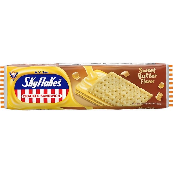 M.Y. San Skyflakes Cracker Sandwich Sweet Butter Flavour 300g