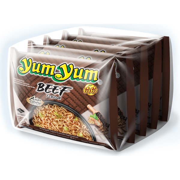 YumYum Instant Noodles Beef 60g x 5 pack