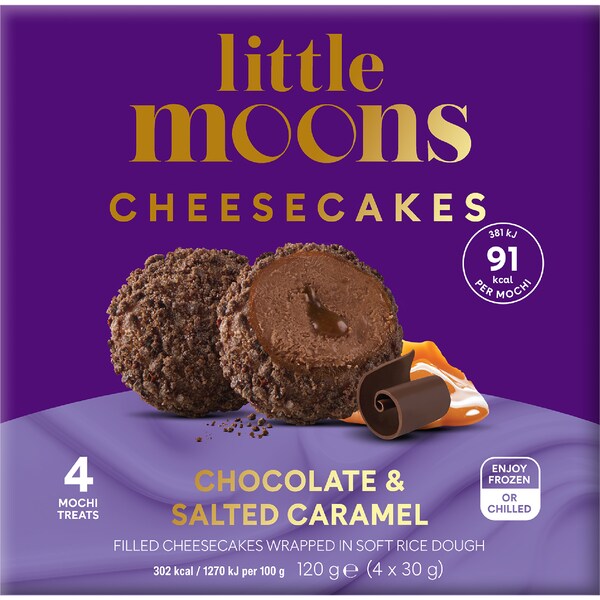 Little Moons Cheesecake Chocolate & Salted Caramel 4 pack