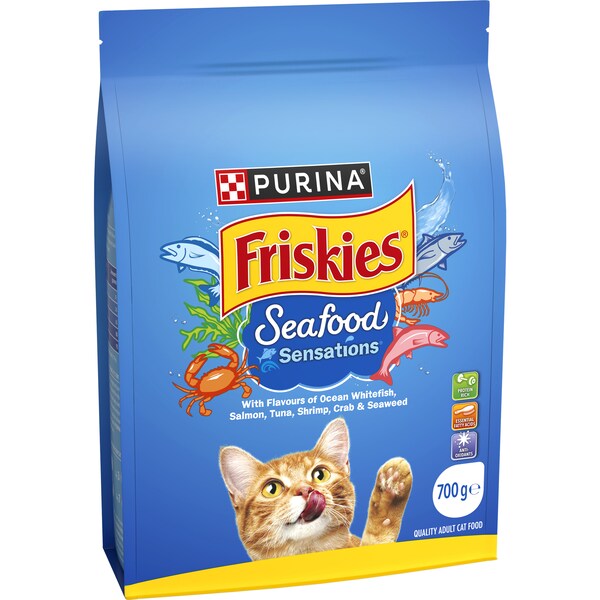Friskies Seafood Sensation Dry Cat Food 700g
