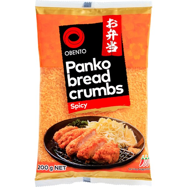 Obento Panko Bread Crumbs Spicy 200g