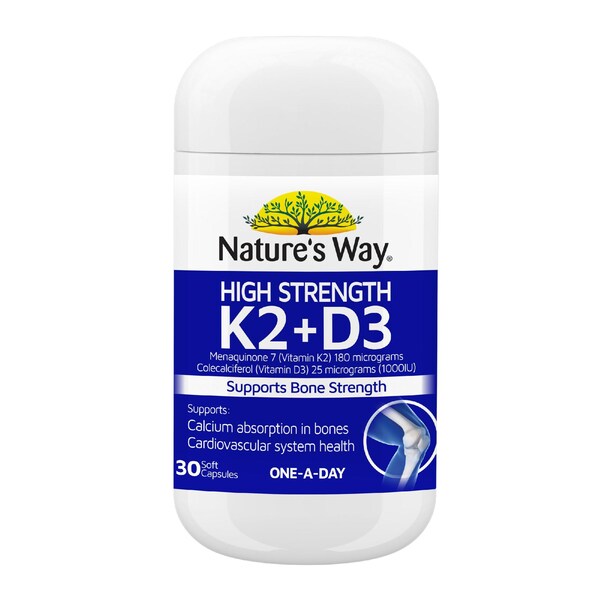 Nature's Way Vitamin K2 + D3 30 Tablets each