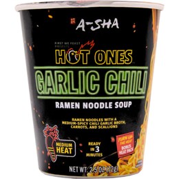 A-Sha Hot Ones Garlic Chilli Ramen Noodle Soup 72g – Woolworths