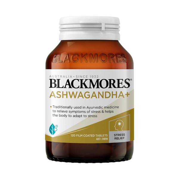 Blackmores Ashwagandha+ Tablets 120 pack