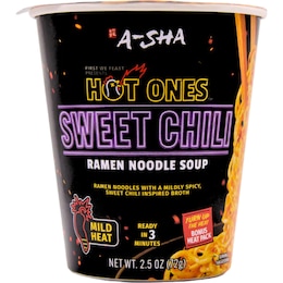 A-Sha Hot Ones Ramen Noodle Soup Sweet Chilli 72g – Woolworths