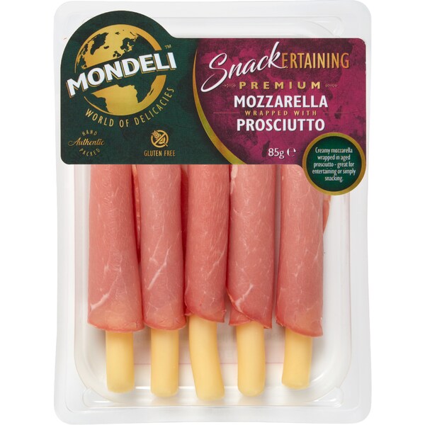MonDeli Snackertaining Prosciutto Mozzarella 85g