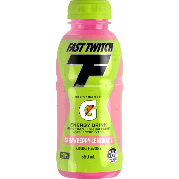 Gatorade Fast Twitch Energy Drink Strawberry Lemonade 350mL