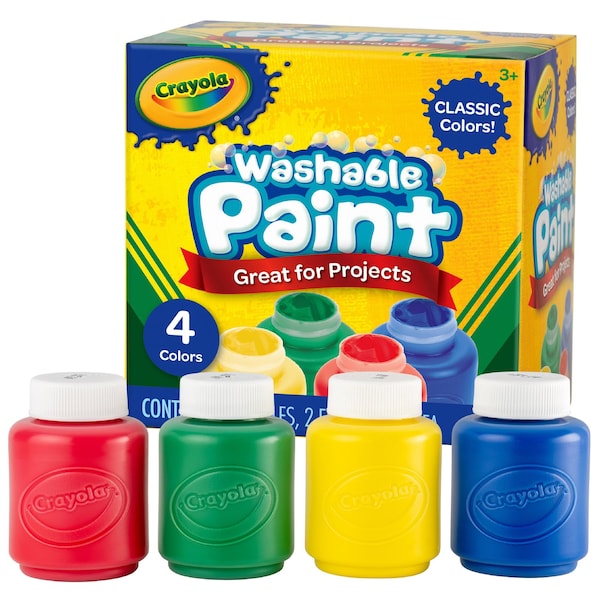 Crayola Washable Kids Paint Classic Colors 4 pack