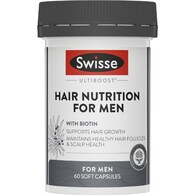 Swisse Ultiboost Hair Nutrition For Men Soft Capsules