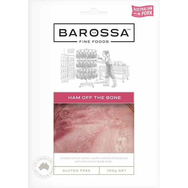 Barossa Fine Foods Ham off the Bone 100g
