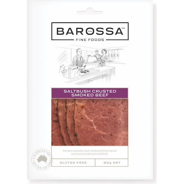 Barossa Fine Foods Saltbush Crusted Smoked Beef 80g