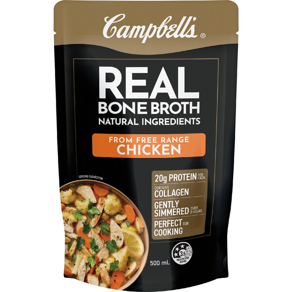 Campbell's Real Bone Broth Chicken Pouch 500mL