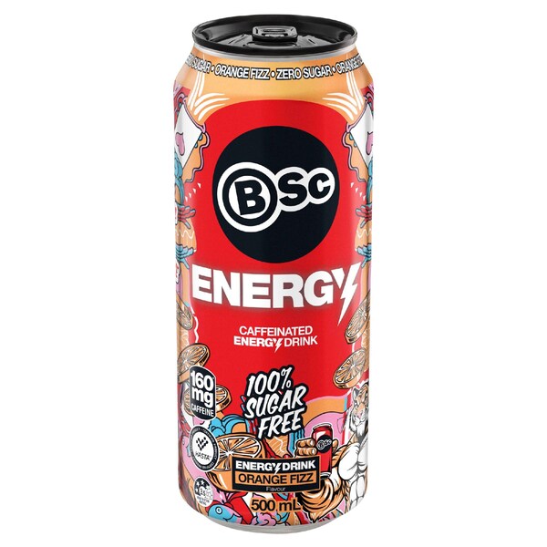 BSc Energy Drink Orange Fizz 500mL
