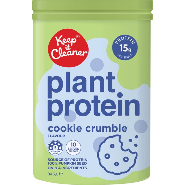 Keep It Cleaner Plant Protein Cookie Crumble Flavour 345g