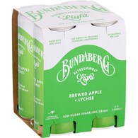 Bundaberg Refreshingly Light Sparkling Drink Apple & Lychee