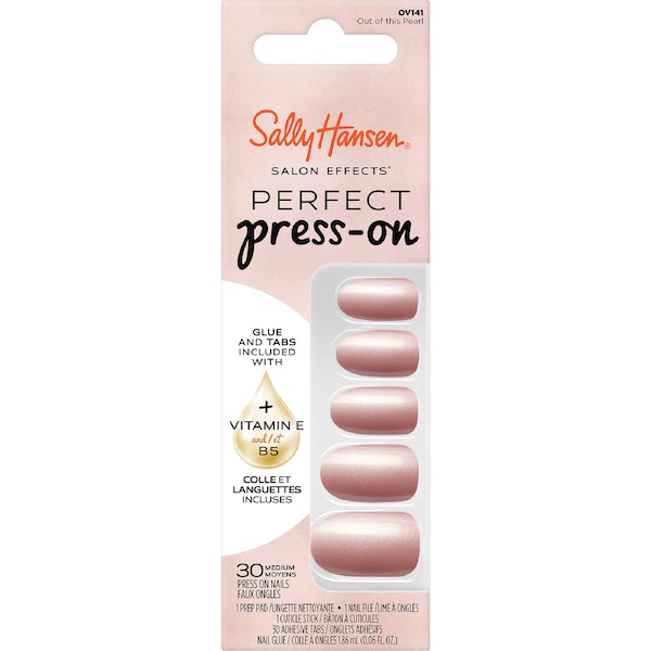 Sally Hansen Salon Effects Perfect Press-On Nails Out Of This Pearl 30 pack