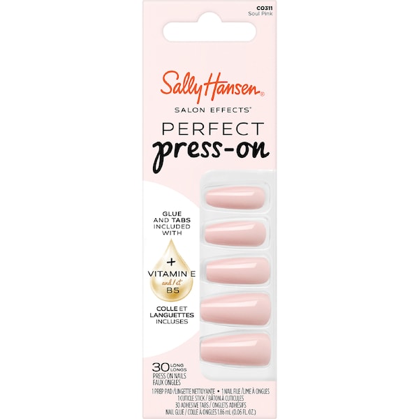 Sally Hansen Salon Effects Perfect Press-On Nails Soul Pink 30 pack