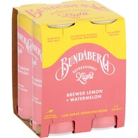 Bundaberg Refreshingly Light Sparkling Drink Watermelon & Lemon