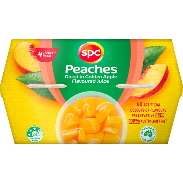 SPC Diced Peaches In Golden Apple Juice Minecraft 4 pack