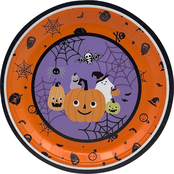 Halloween Disposable Paper Plates Character 8 pack