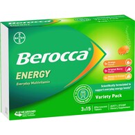 Berocca Energy Effervescent Variety Tablets