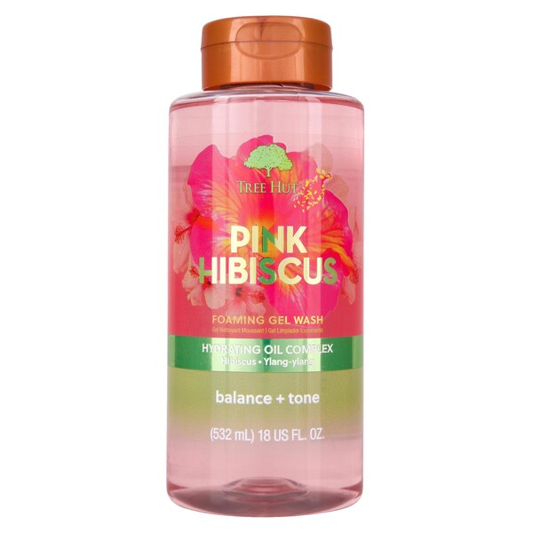 Tree Hut Foaming Gel Wash Pink Hibiscus 532mL