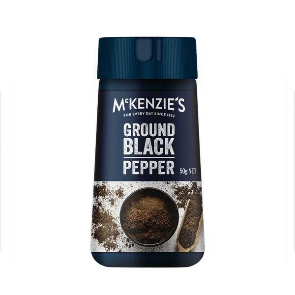 McKenzie's Ground Black Pepper 50g
