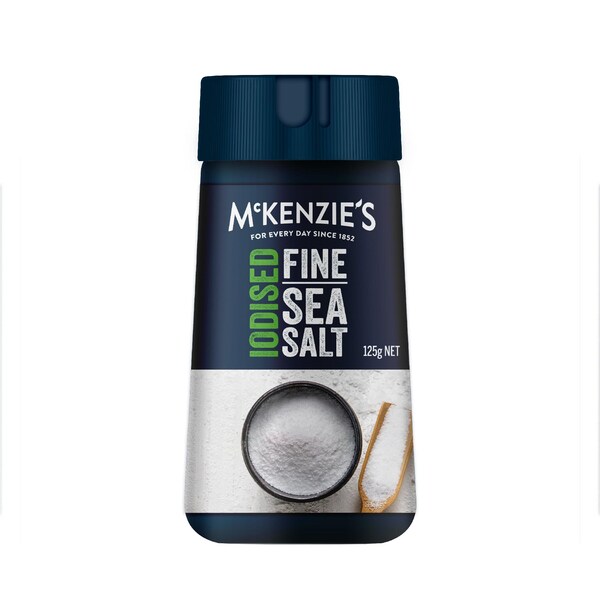 McKenzie's Iodised Fine Sea Salt 125g