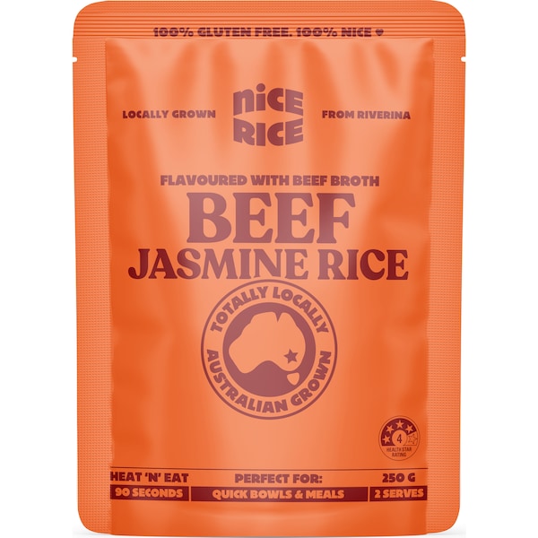 Nice Rice Microwave Beef Jasmine Rice 250g