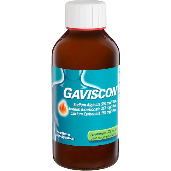Gaviscon Heartburn & Indigestion Liquid Peppermint 500mL