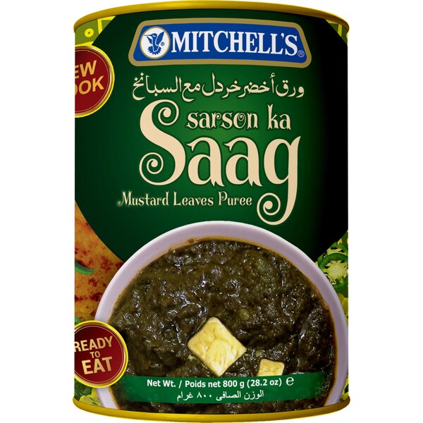 Mitchell's Sarson ka Saag Mustard Leaves Puree 800g