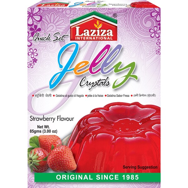 Laziza Jelly Crystals Strawberry 85g
