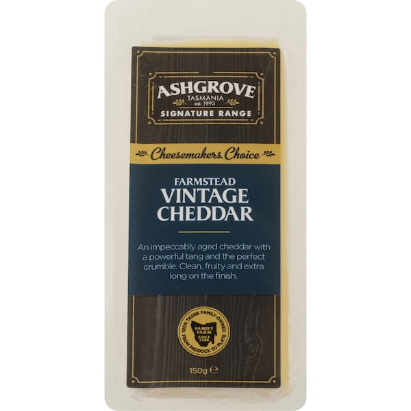Ashgrove Farmstead Vintage Cheddar 150g