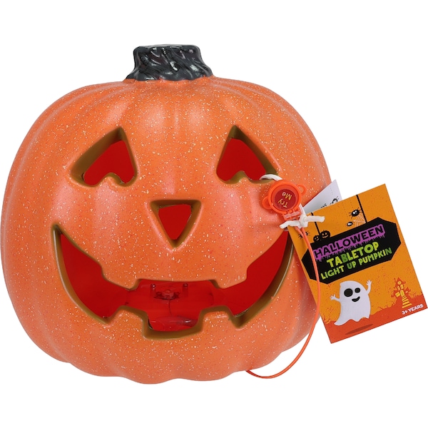 Halloween Tabletop Light Up Pumpkin each