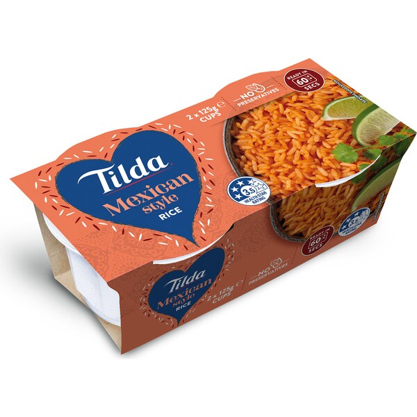 Tilda Microwave Mexican Style Rice 2 pack