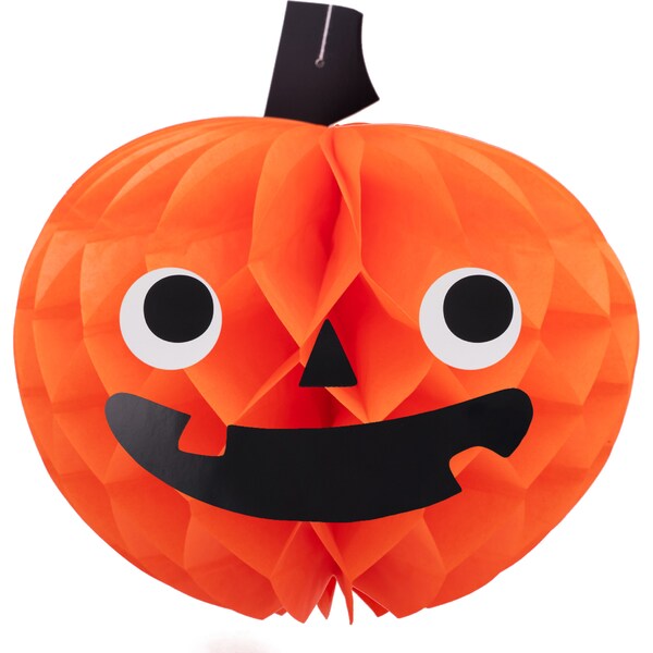 Halloween Pumpkin Honeycomb Decoration 2 pack