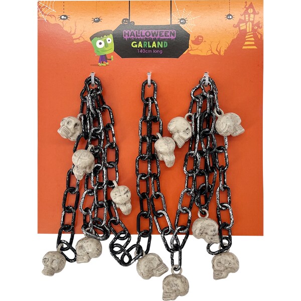 Halloween Skull Garland Decoration 140cm each