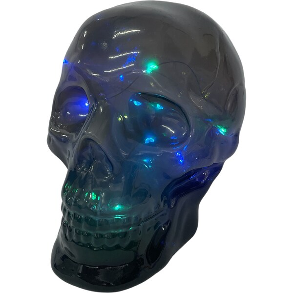 Halloween Light Up Multi Colour Skull each
