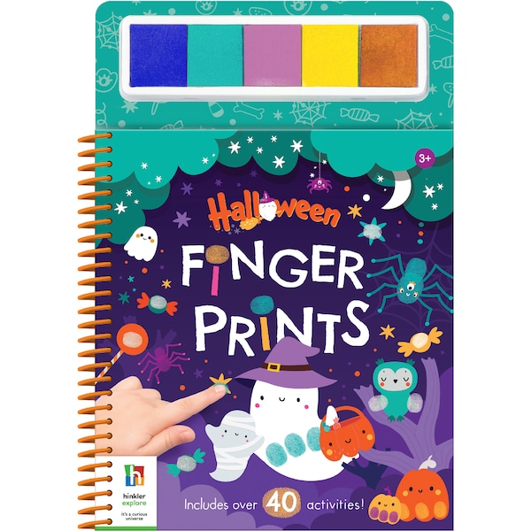 Hinkler Halloween Finger Prints Activity Book each
