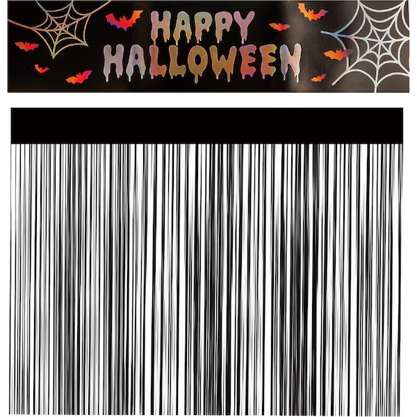 Halloween Door Curtain Tinsel Decoration each