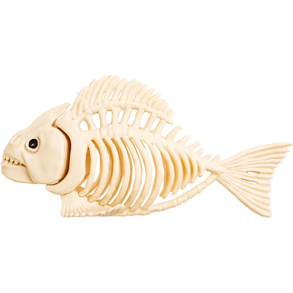 Halloween Fish Small Skeleton Decoration each