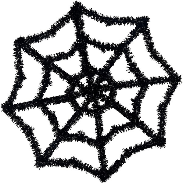 Halloween Spiderweb Tinsel Hanging Decoration each